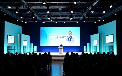 The main stage at the Global FinTech Summit 2023