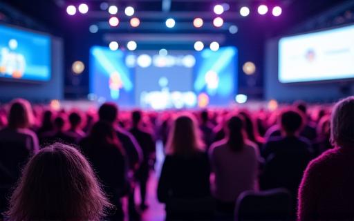 Audience at a well-managed technology conference